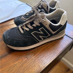 New Balance Black and White Athletic Shoes